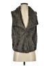JACK 100% Polyester Gray Faux Fur Vest Size S - photo 1