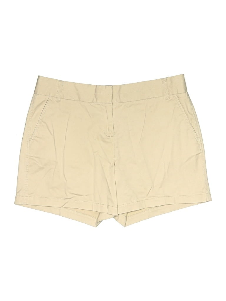 Pre-owned Roz & Ali Khaki Shorts In Tan