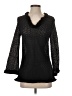 Sara Campbell 100% Nylon Black Long Sleeve Blouse Size S - photo 1
