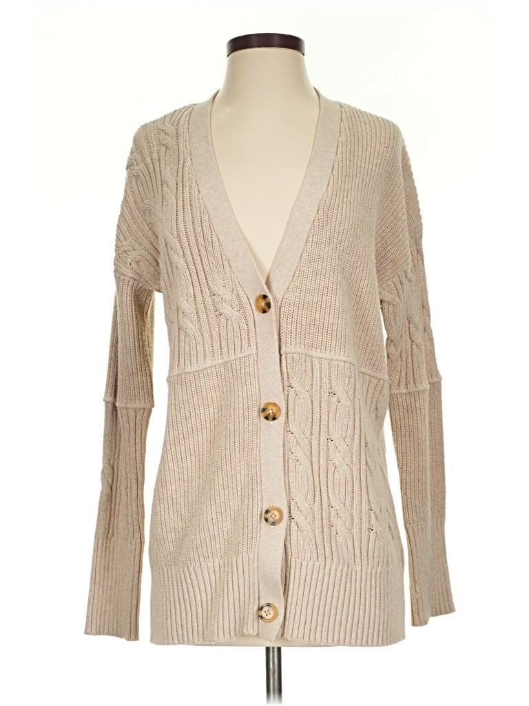 Pre-owned J By Joie Cardigan Sweater In Tan