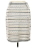 Tabitha Stripes Gray Casual Skirt Size 2 - photo 1