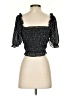Cotton Candy LA 100% Polyester Black 3/4 Sleeve Blouse Size S - photo 2