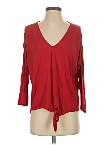 Bordeaux 3/4 Sleeve Top (view 1)