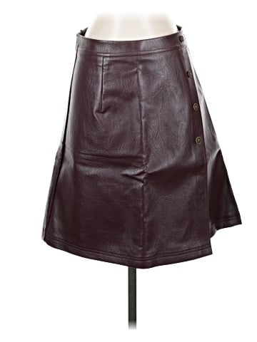 GINASY Faux Leather Skirt (view 1)