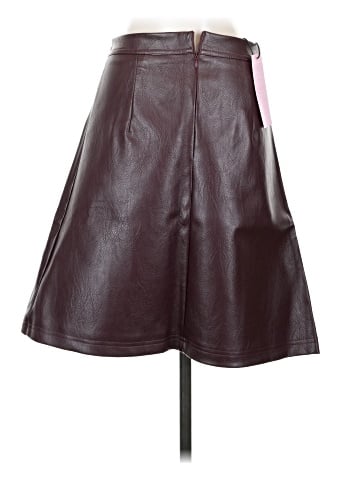 GINASY Faux Leather Skirt (view 2)