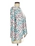 K.I.K.I.T Animal Print Teal Long Sleeve Blouse Size M - photo 4