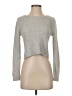 Jun & Ivy Metallic Silver Pullover Sweater Size XS - photo 1