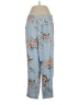 J.Crew 100% Viscose Floral Blue Casual Pants Size 2 - photo 1
