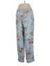 J.Crew 100% Viscose Floral Blue Casual Pants Size 2 - photo 2