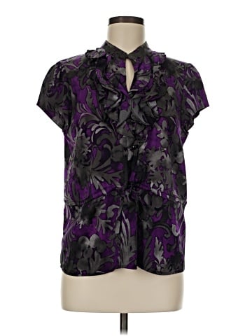 Classiques Entier Short Sleeve Silk Top (view 1)