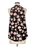Lemon Tart 100% Polyester Floral Black Sleeveless Blouse Size M - photo 2