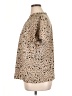 Shein Curve Animal Print Tan Short Sleeve Blouse Size 1X - photo 5