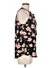 Lemon Tart 100% Polyester Floral Black Sleeveless Blouse Size M - photo 4
