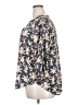 Maurices 100% Polyester Floral Blue 3/4 Sleeve Blouse Size 2X - photo 5