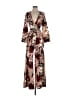 L'Atiste by Amy 100% Polyester Paisley Brown Jumpsuit Size S - photo 1