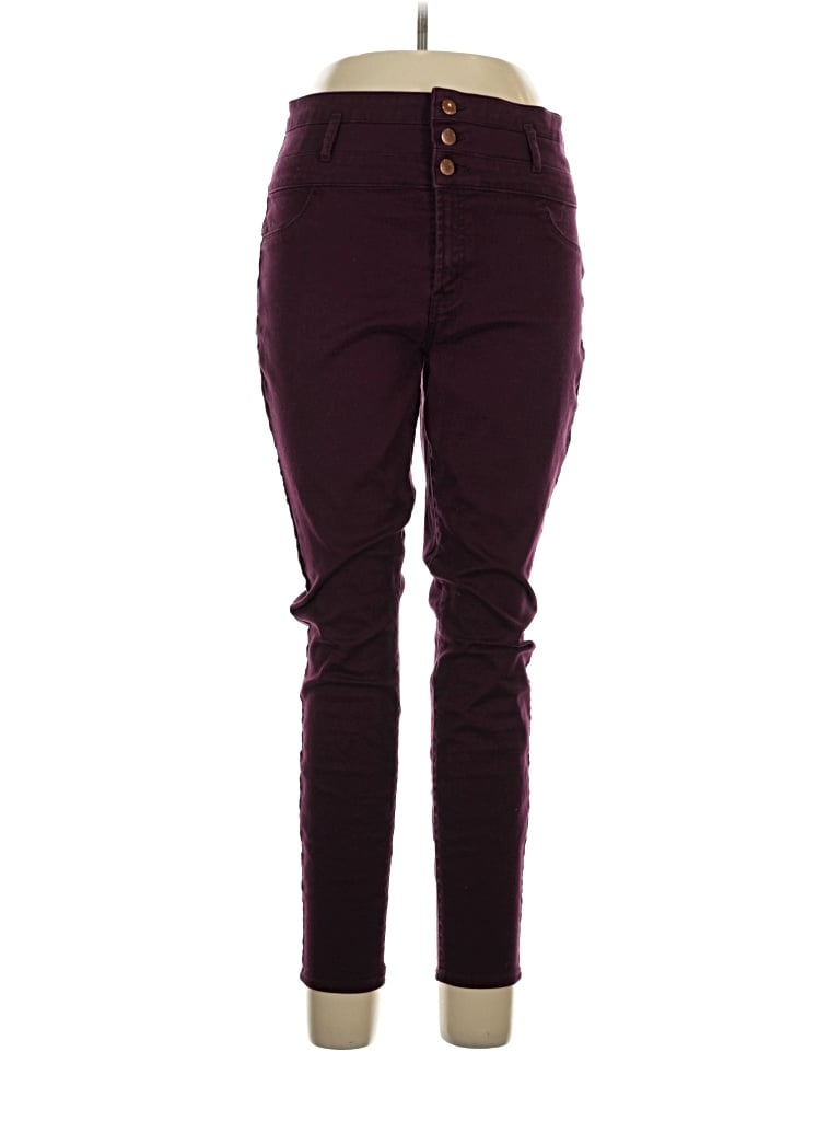 Pre-owned Refuge Jeggings In Burgundy