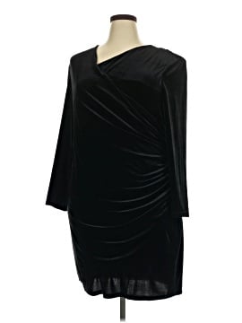 dark green long evening dress Alex Evenings Cold-shoulder Draped Metallic Petite Gown - Fig main image 1