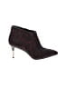 Brian Atwood Animal Print Burgundy Ankle Boots Size 7 - photo 1