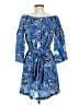 Laundry by Design Paisley Blue Casual Dress Size 8 - photo 2