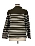 Talbots 100% Cotton Stripes Green Turtleneck Sweater Size XL - photo 2