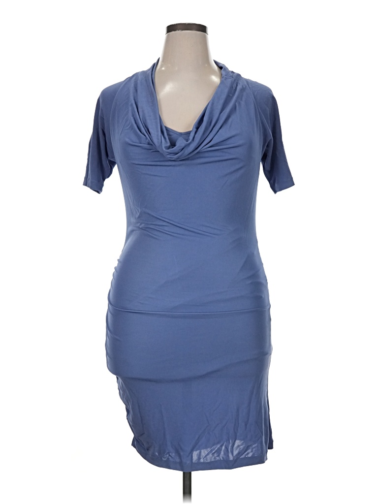 Pre-owned Halston Heritage Cocktail Dress In Blue