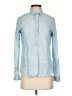 Ann Taylor LOFT Blue Long Sleeve Button-Down Shirt Size XS - photo 1