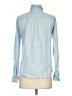 Ann Taylor LOFT Blue Long Sleeve Button-Down Shirt Size XS - photo 2