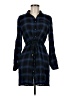 Ty Alexander's 100% Rayon Plaid Blue Casual Dress Size M - photo 1