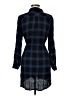Ty Alexander's 100% Rayon Plaid Blue Casual Dress Size M - photo 2
