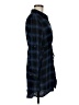 Ty Alexander's 100% Rayon Plaid Blue Casual Dress Size M - photo 4