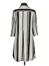 Bebe Silver 3/4 Sleeve Blouse Size S - photo 2