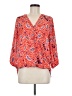 West K 100% Polyester Paisley Red 3/4 Sleeve Blouse Size M - photo 1