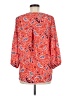 West K 100% Polyester Paisley Red 3/4 Sleeve Blouse Size M - photo 2