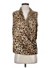Calvin Klein Tan Sleeveless Button-Down Shirt Size S - photo 1