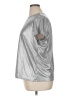 Torrid Metallic Silver Short Sleeve T-Shirt Size 1X Plus (1) - photo 5