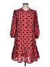 Eliza J Print Red Casual Dress Size 10 - photo 1