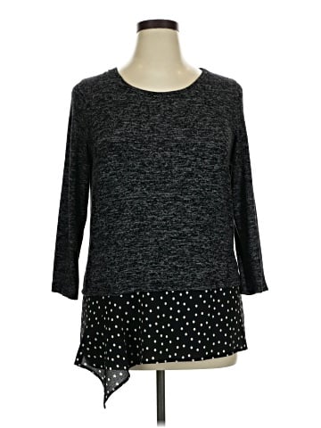 Bobeau 3/4 Sleeve Top (view 1)