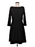 Tommy Hilfiger Solid Black Casual Dress Size 8 - photo 1