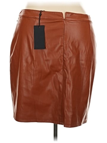 Kendall & Kylie Faux Leather Skirt (view 2)