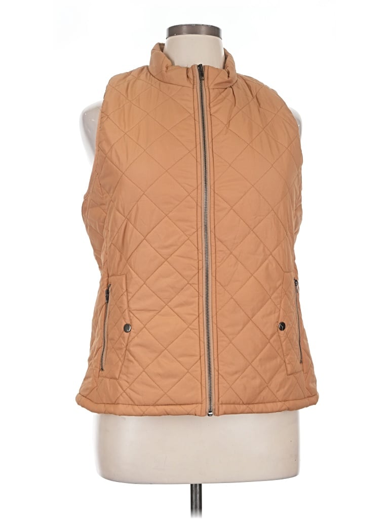 Pre-owned Unbranded Vest In Tan