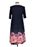 SJS Print Blue Casual Dress Size L - photo 2
