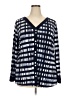 Assorted Brands Blue Long Sleeve Blouse Size 2X - photo 1