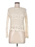Dex 100% Cotton Ivory Long Sleeve Top Size M - photo 1