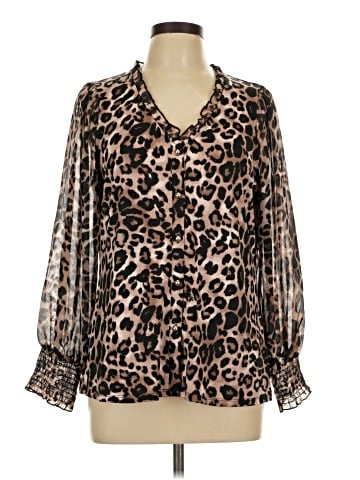 Perseption Concept Long Sleeve Blouse (view 1)