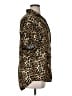Zara Animal Print Gold Short Sleeve Blouse Size XL - photo 4