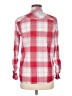 Express 100% Cotton Plaid Red Long Sleeve Button-Down Shirt Size M - photo 2