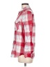 Express 100% Cotton Plaid Red Long Sleeve Button-Down Shirt Size M - photo 5