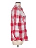 Express 100% Cotton Plaid Red Long Sleeve Button-Down Shirt Size M - photo 4