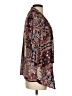 Xhilaration 100% Polyester Burgundy Kimono Size S - photo 4