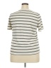 Assorted Brands Stripes Ivory Short Sleeve T-Shirt Size 2X - photo 2